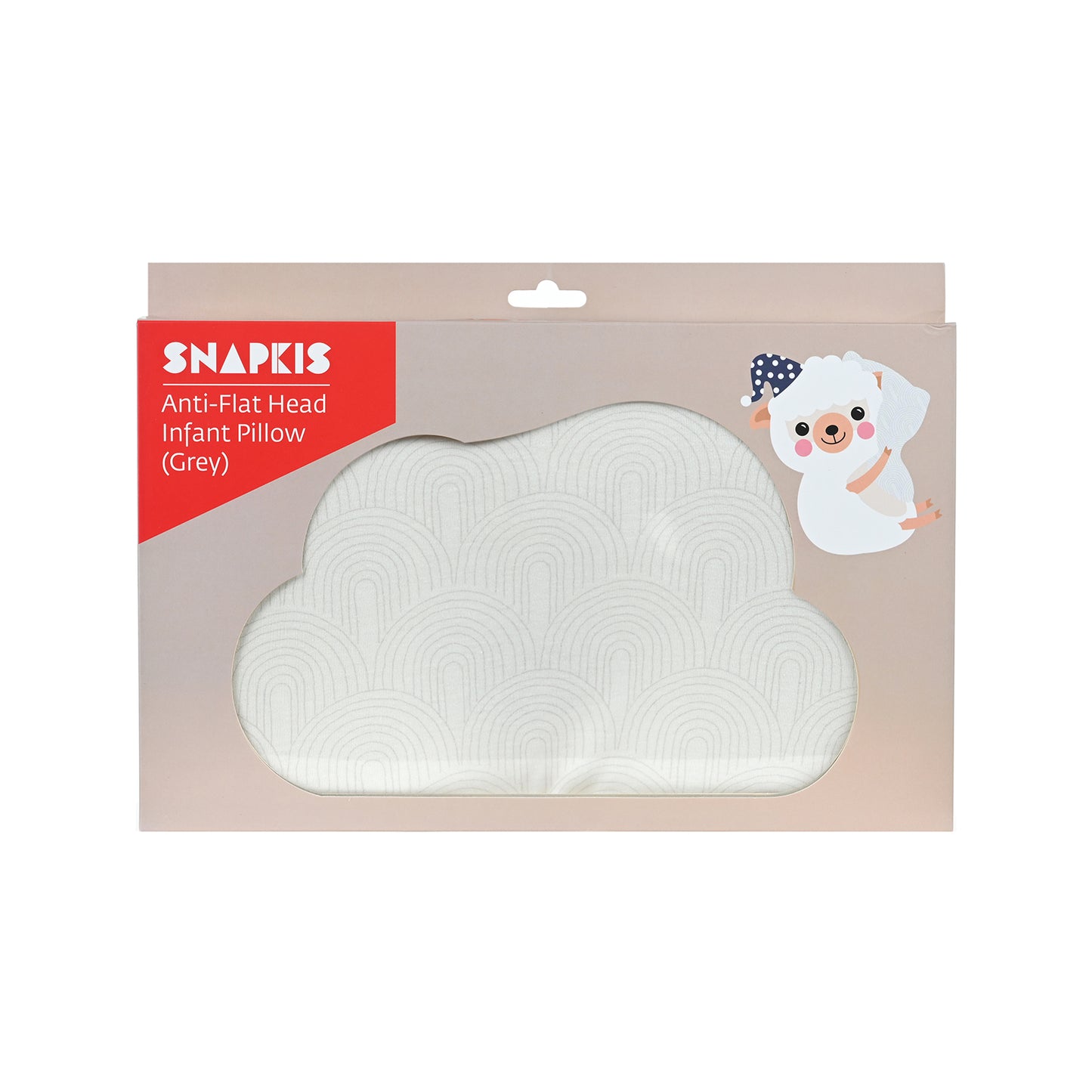 Snapkis Anti-Flat Head Pillow - Grey