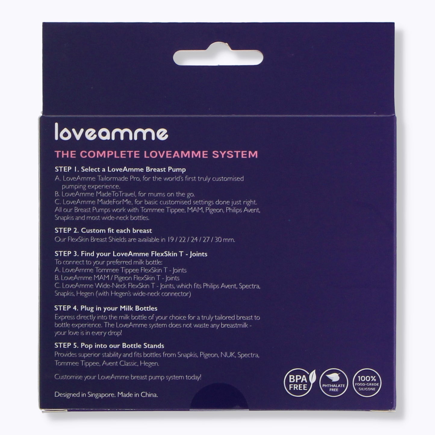 LoveAmme Made To Travel Replacement Tubings & Connecter (Tube x 3, Connecter x 2)