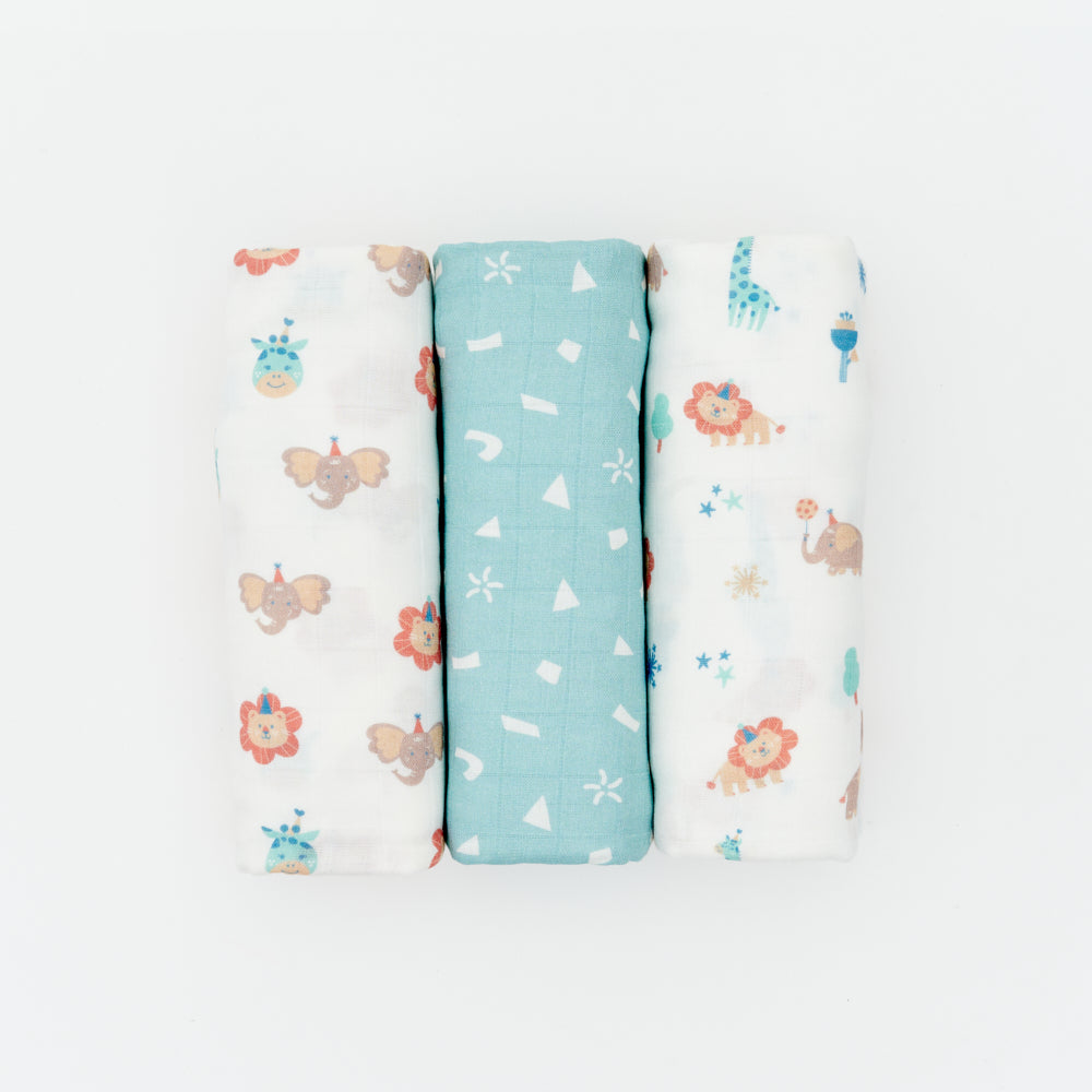 Not Too Big Bamboo Swaddles 3PK - Assorted New Designs